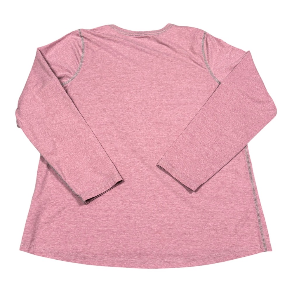 L.L. Bean Insect Shield Repellent Apparel Pink Long Sleeve Shirt Women's L FLAWS - Picture 4 of 9